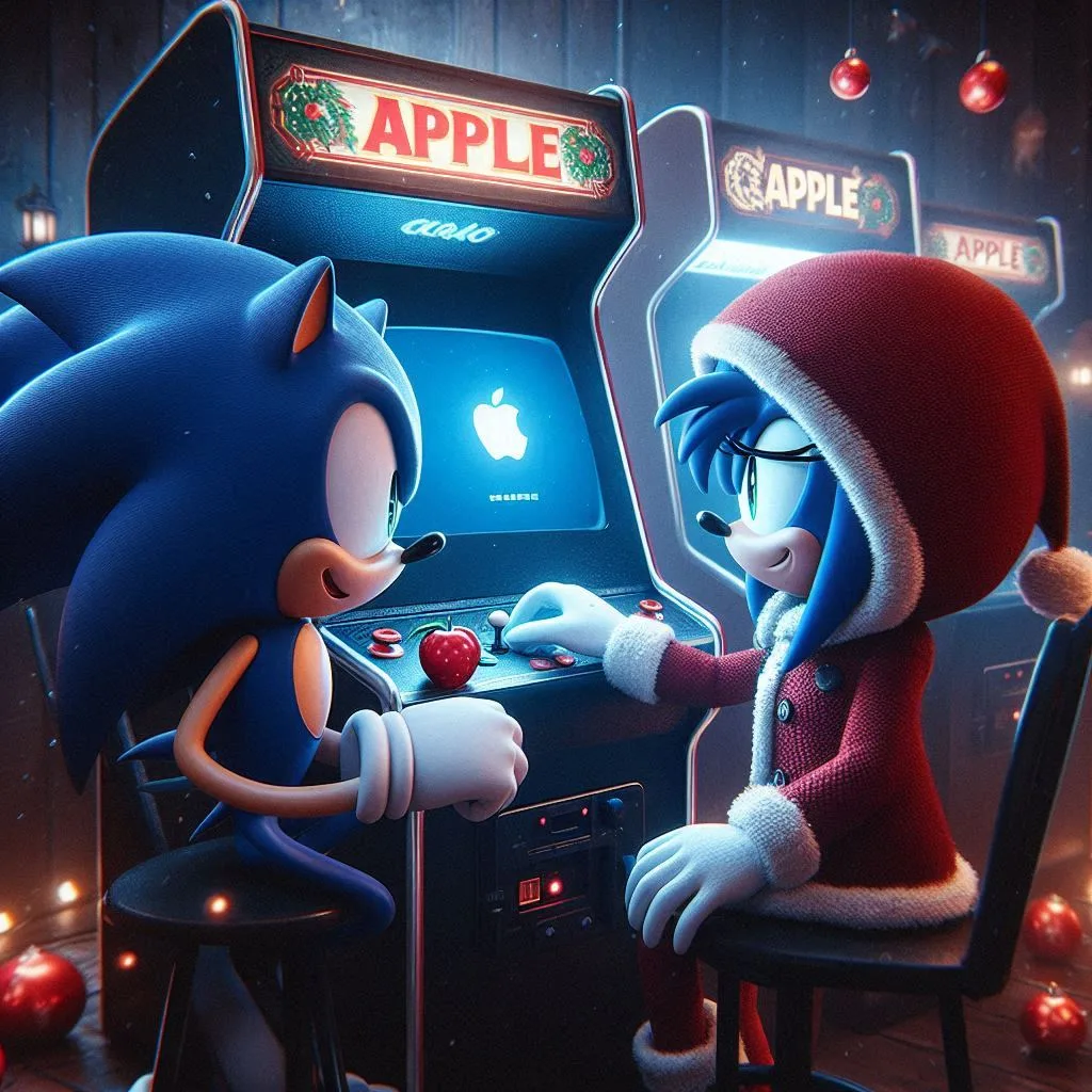 Apple Arcade sonic jugando arcade